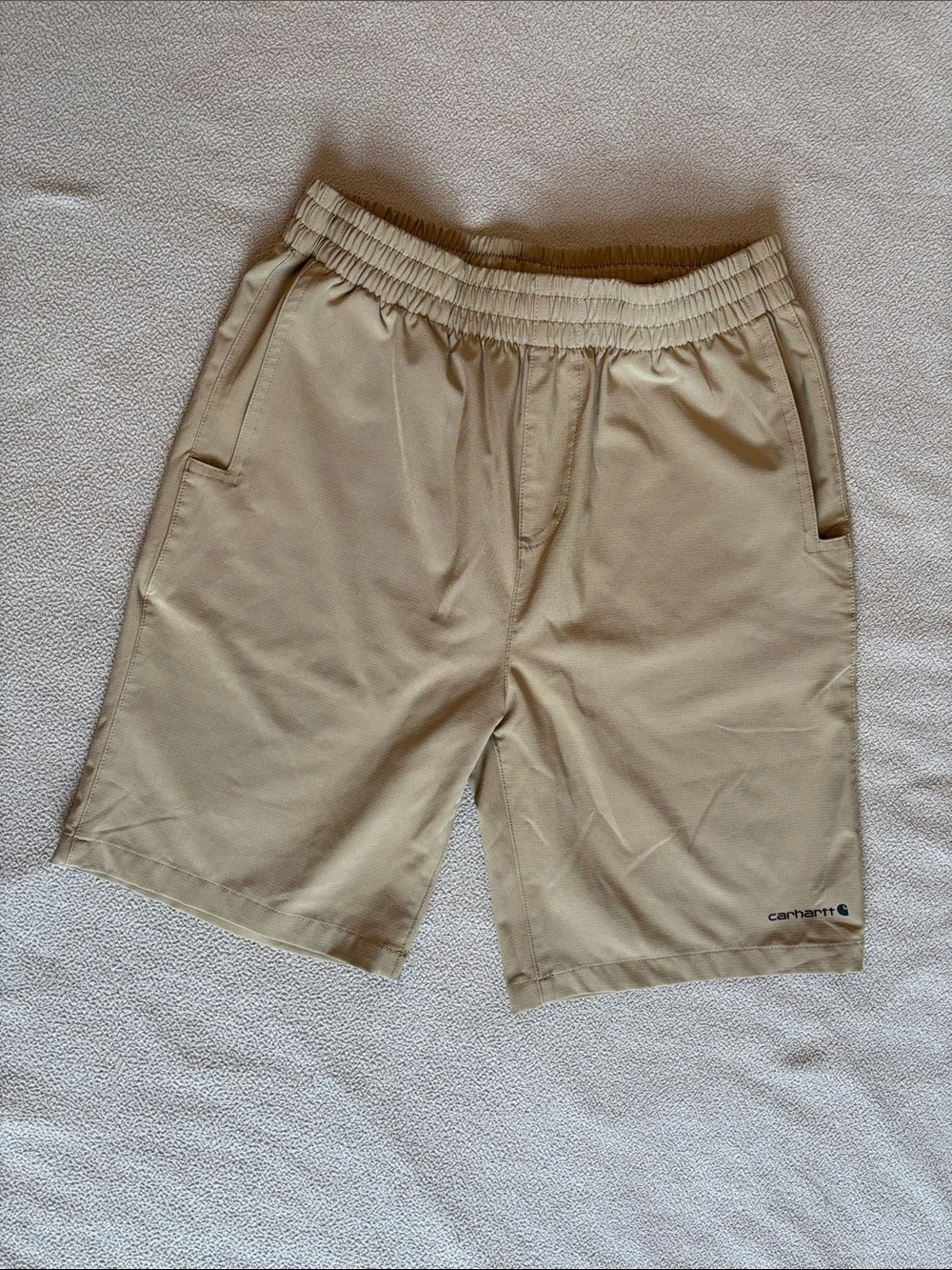 Carhartt G-Force Youth Tan Elastic-Waist Casual Shorts